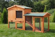 Cage en bois maison avec jardin MH-03